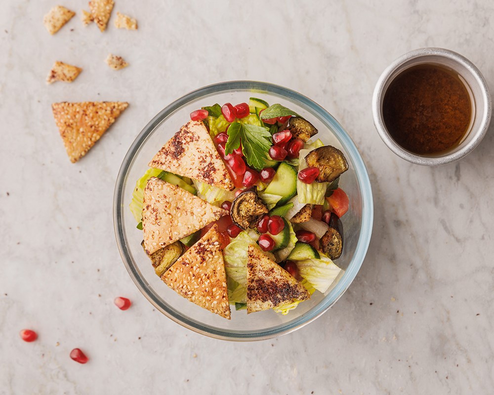 Fattoush Aubergine